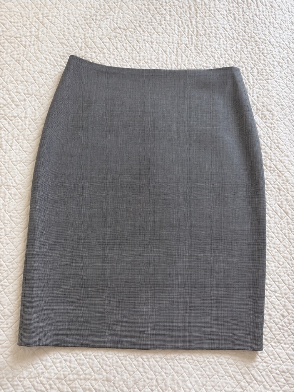 Theory Skinny Pencil Skirt Size 6 Black & White Wool Blend